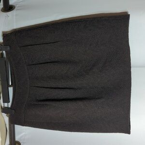 Eileen Fisher Extra Small Herringbone Distorted Short Skirt Wool